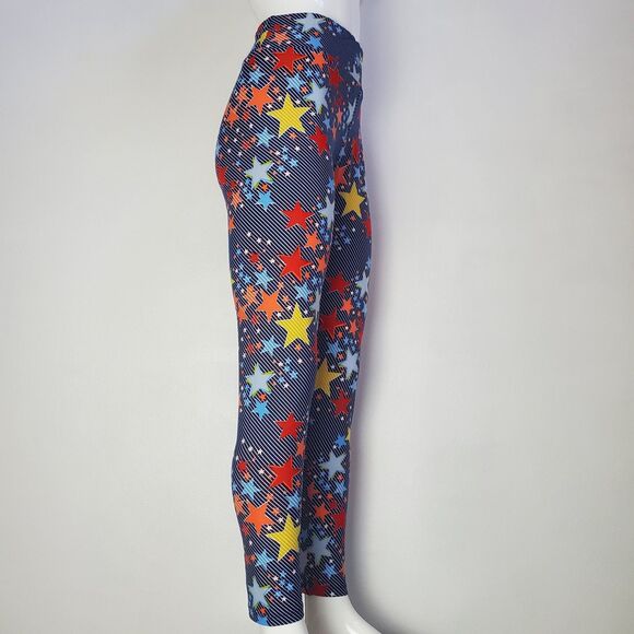 NEW LuLaRoe Navy Star Leggings - Picture 2 of 9